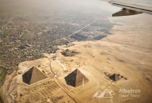 Cairo, the Pyramids (by plane)-51