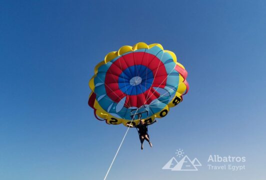 Parasailing in Sharm (parachute behind the boat)-78